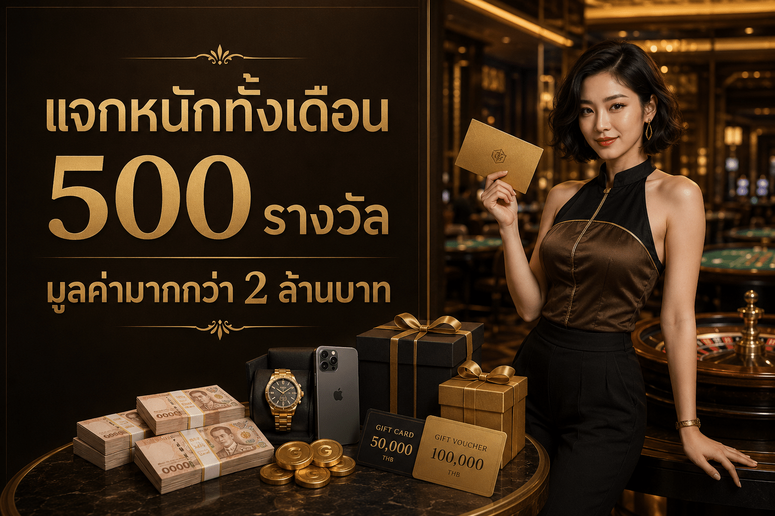 แจกหนักทั้งเดือน 500 รางวัล มูลค่ามากกว่า 2 ล้าน บาท